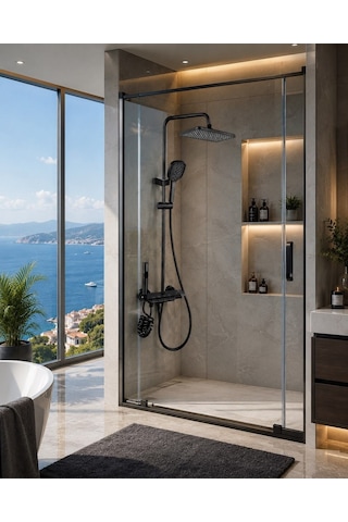 Lena Piano Banyo Yağmur Duş Sistemi Acar 30.01.191 Açık Gri