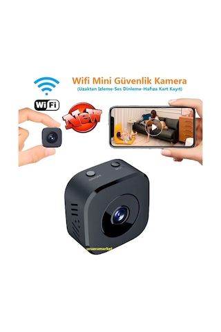 Wifi Mini Güvenlik Kamera Uzaktan İzleme-ses Dinleme-hafıza Kart Kayıt