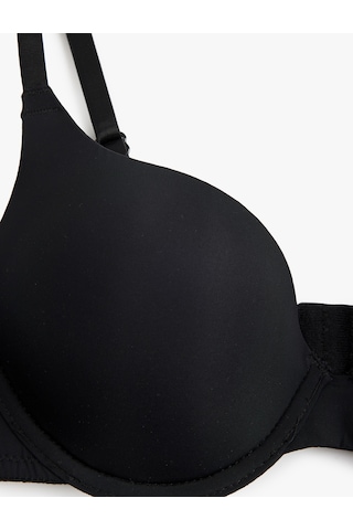 Koton Rahat Kalıp Desteksiz Balenli Sütyen Siyah 6wlk10009mk Siyah