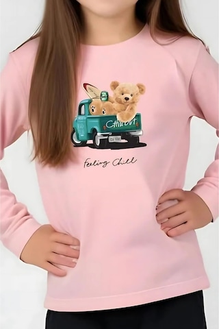 3'lü Better-focus-chill Baskılı Kız Çocuk Eşofman Takımı Çok Renkli