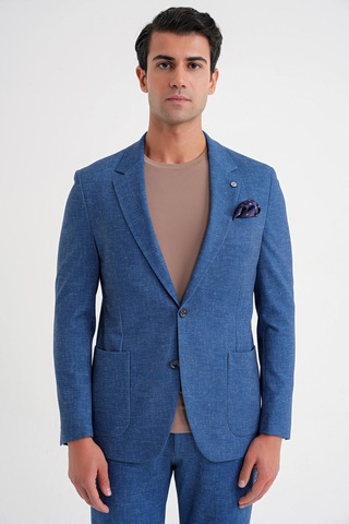 C 701 Ceket Regular Fit Gece Mavisi-1 Gece Mavisi