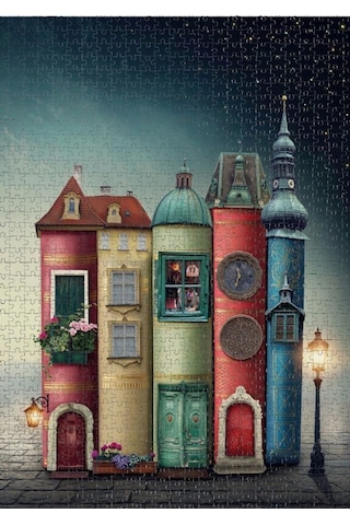 Nova Puzzle - 1500 Parça Fantastik Kitap Şehir Mini Puzzle
