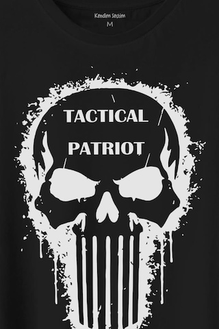Tactical Patriot Military Vatansever Savaşçı Baskılı Tişört Unisex T-shirt 001