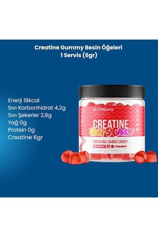 Creatine Jelibon Amino Asit 90 Gummy 30 Servis Karışık