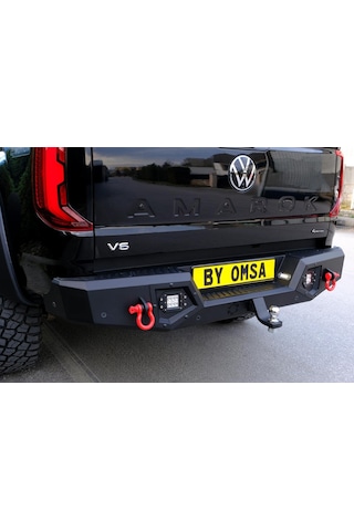 Omsa Vw Amarok Dakar V2 Çelik Arka Tampon Ledli Kör Nokta Sistemi Özel Tasarım 2022 Ve Sonrası