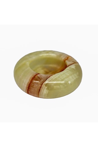 Oniks Doğal Taş Kültablası - Oval Kül Tablası