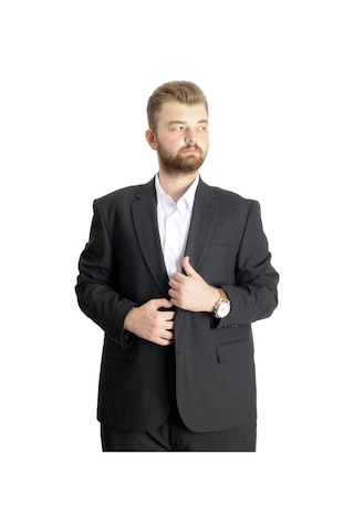 Mode Xl 21021F Superior Erkek Büyük Beden Takım Elbise Siyah