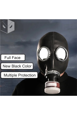 Jialan Yeni 64 Tipi Çok Amaçlı Siyah Gaz Tam Maske Maske Boyama