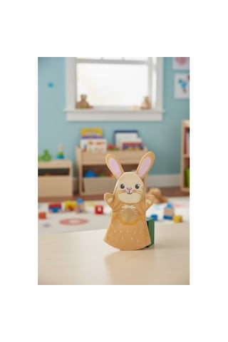 Toys2you Büyük Boy Keçe El Kuklası - Tavşan Açık Kahverengi - Bej