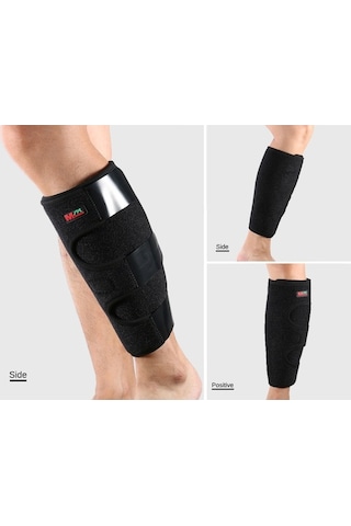 Flybuy Baldır Koruyucu Atel, Kaymaz Baldır Sarma, Siyah Kılıf Baldır Desteği Siyah