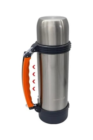0.75 Lt Kapasitesinde Kamp Termosu, Pratik Kullanım Açık Beyaz