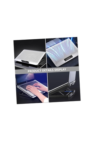1 Adet Dizüstü Bilgisayar Egzoz Fanı Soğutma Ped Defter Rafı Dizüstü Bilgisayarlar İçin Isı Disipasyonu Powered Dizüstü Bilgisayar Standı