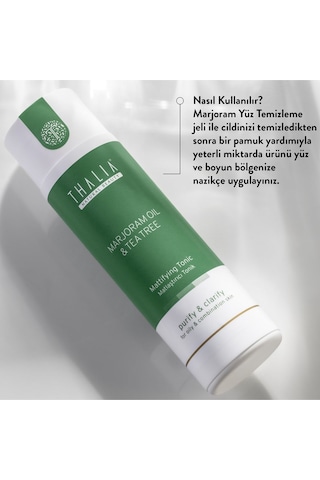 Thalia Akne Gidermeye & Gözenek Sıkılaştırmaya Yardımcı Marjoram Yüz Temizleme Toniği 200 ML