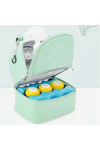 Jialan Portatif Anne Ve Bebek Çantası Yalıtımlı Soğutmalı Çanta Yeşil