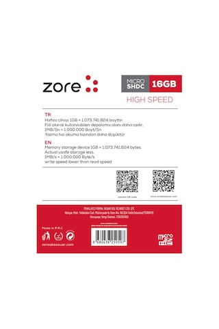 Lexroo Micro Sd Hafıza Kartı 16gb