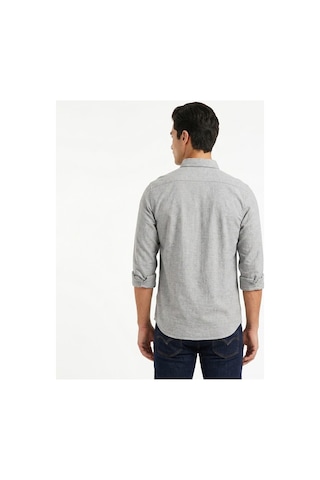 Levi's Keten Karışımlı Slim Fit Uzun Kol Erkek Gömlek Jh-0020 Açık Gri