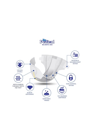 Dr.Pedical Yetişkin Hasta Bezi Orta Boy Medium (M) 90 Adet