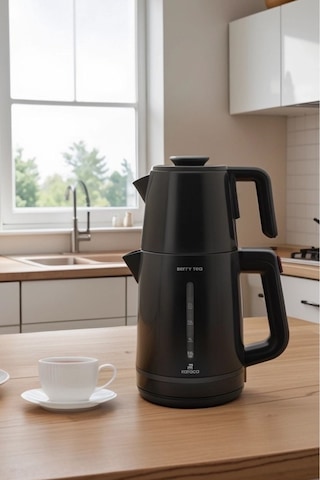 Karaca Berry Tea XL 2in1 Çelik Demlikli Çay Makinesi ve Kettle