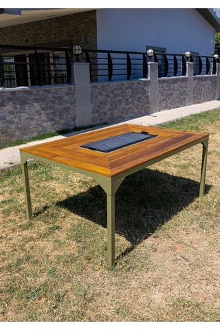 Özel Tasarım Dış Mekan Mangallı Masa Ahşap