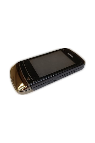 Nokia C2-06 Kasa Kapak Tuş Takımı C2-06 Uyumlu Siyah Renk Orta Ka