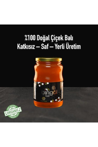 Bingöl Süzme Çiçek Balı Cam Kavanoz Naturel 2200 G