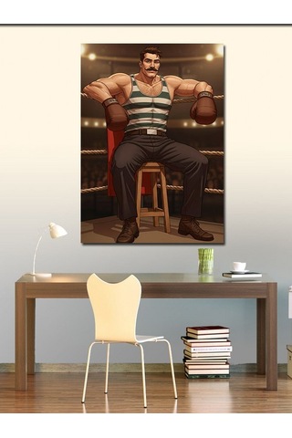 Kanvas Tablo Boksör Ve Gücün İfadesi 50cmx70cm