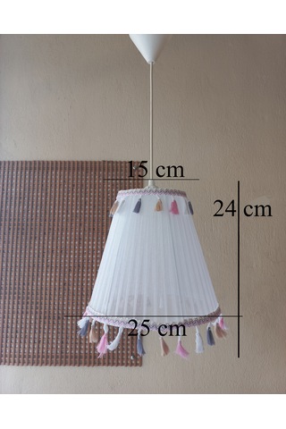 N-20 Beyaz Organze Yatak Odası Çocuk Ve Bebek Odası Avize Beyaz