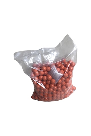 500 Adet 0.68 Cal Turuncu Renkli Peg İçerikli Paintball Boya Topu