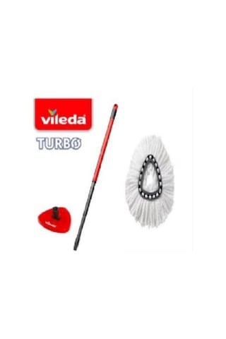 Vileda Turbo Sap + Üçgen Başlık + Mikrofiber Püskül
