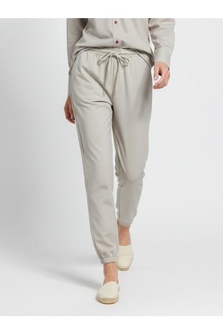 Xint Bej Formunu Koruyan Oversize Pantolon 201336