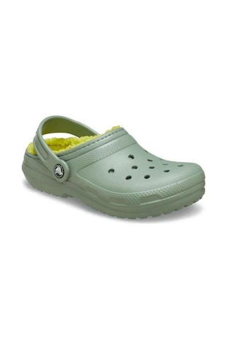 Crocs Classic Lined Clog Kids Çocuk Yeşil Terlik 207010-308-10568 Yeşil