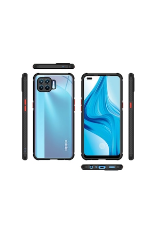 Oppo Reno 4 Lite Kilif Köse Korumali Silikon Arkasi Seffaf Kapak 466796659