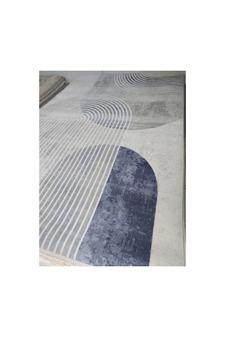 Duru Halı Alves Serisi Akrilik İplik Dokuma 200x290 6m2 Halı Gri/lacivert