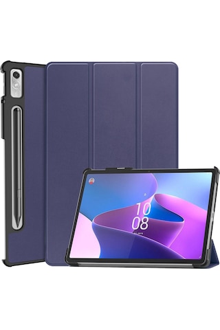 Butu Lenovo Uyumlu Tab P11 Pro Gen 2 Üç Katlı Stand Pu Deri Tablet Kılıfı Otomatik Uyandırma/uyku Fonksiyonu Damla Korumalı Kapak