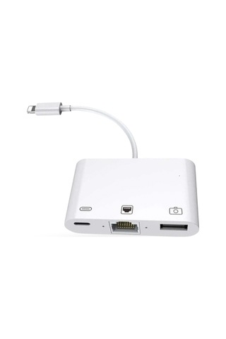 Büro Ev Ofis Cihazları İçin iOs Uyumlu çoklu Ethernet Adaptör