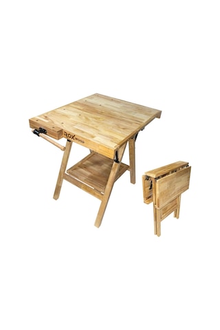 Rox Wood 0338 Mengeneli Katlanır Ahşap Marangoz Çalışma Tezgahı