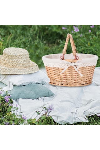 Homyl Çiftlik Evi Bahçe Düğünü Için Tutamak Rattan Beyaz