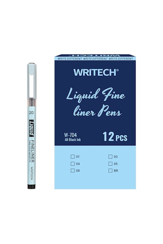 Wrıtech W-704 Lıquıd Fınelıner 2,00mm Kalem - 12'li Kutu