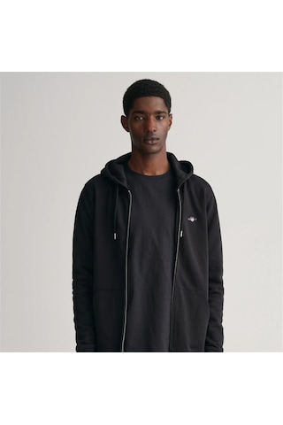 Gant Erkek Siyah Regular Fit Kapüşonlu Sweatshirt-siyah Siyah