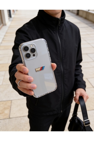 Bmw M Power Logosu Telefon Sticker 3d Metal Tasarım, Arka Süs A300144