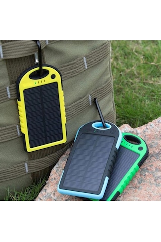 Güneş Enerjili Solar Powerbank 10000 Mah