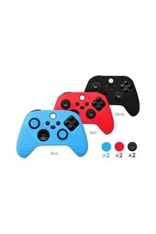 Comse Xbox Series S X Silikon Kılıf Analog 9. Nesil Uyumlu Koruyucu Set