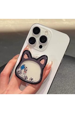 E2m Magsafe Telefon Tutucu Stand Sevimli Kedi Beyaz Beyaz