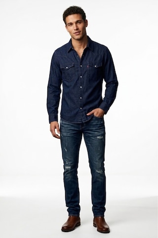 Levi's Western Erkek Kot Gömlek --mavi-- Lacivert