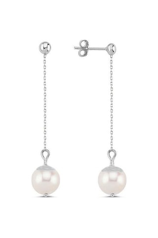 Doğal İnci Sallantılı Küpe - Rose Rose