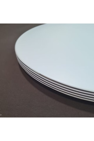 24w Sıva Üstü Krom Çizgili Dekoratif Led Armatür Beyaz