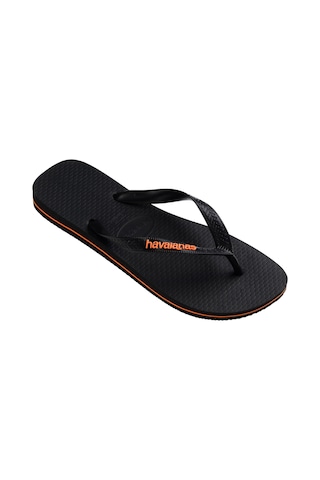 Havaianas Logo Filete Unisex Siyah Terlik 4108555-9456 Siyah - Turuncu