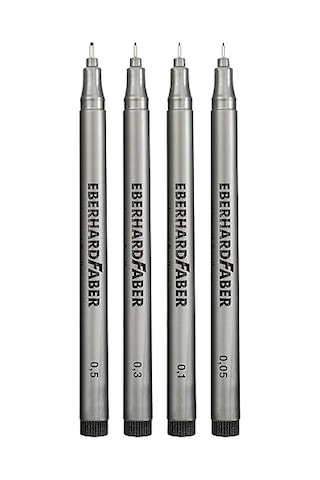 Eberhard Faber Ef558104 Pigment Fineliner 4lü Set