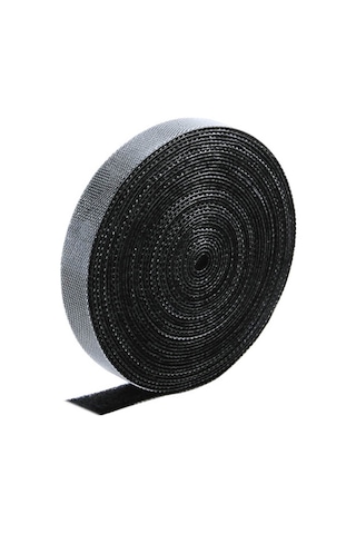 Geeroyoo Floveme Nylon Kablolu Bant, Tekrarlı Kullanım, 5 Metre Uzunluk, 6.2mm Genişlik, Kabloları Düzenle, Çabuk Kur, Çevre Dost, Siyah