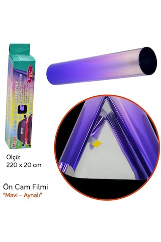 Aynalı Ön Cam Üst Güneşlik Filmi 20x220cm